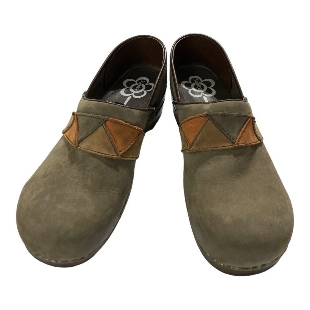 SANITA Danish Leather Clogs
Gray/Orange/Brown
Women's Size US 11 EUR 42